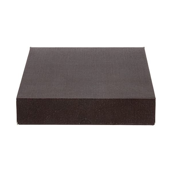 BOÎTES PATISSERIES SANS FENÊTRE THEPACK  23x23x5 CM CHOCOLAT CARTON NANO-MICRO (200 UNITÉ)