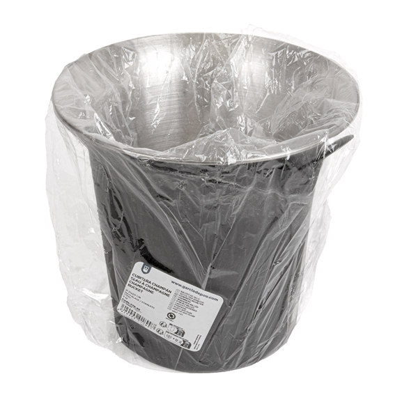 SEAU À CHAMPAGNE AVEC ANSES ARTINOX  Ø 21x20 CM NOIR MAT INOX (1 UNITÉ)
