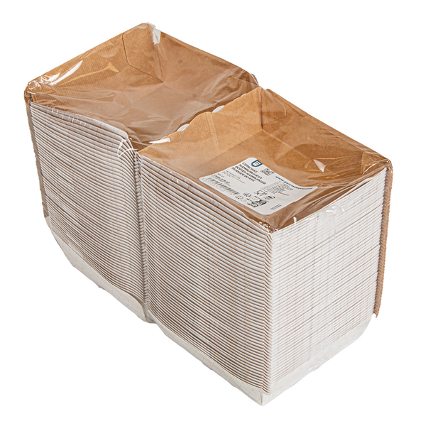 BOÎTES HAMBURGER THEPACK "CUBE"  14,7x14x7 CM BLANC/NATUREL CARTON NANO-MICRO (500 UNITÉ)