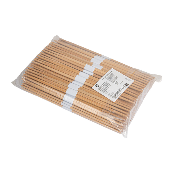 BAGUETTES JAPONAISES PREM. DOUBLE POINTE BAMBOO  24 CM NATUREL BAMBOU (100 UNITÉ)