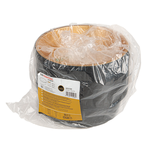 RÉCIPIENTS LAQUÉS  1200 ML Ø 19,6/16x5,5 CM NOIR/OR ALUMINIUM (50 UNITÉ)
