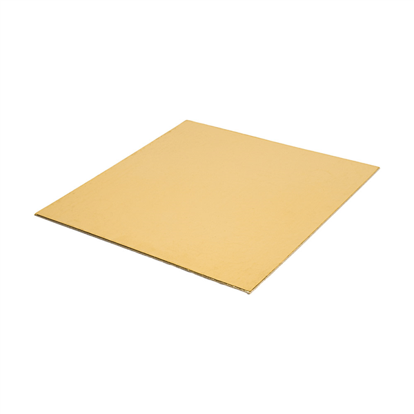 CARTONS PÂTISSERIE DEUX FACES  950 G/M2 17,5x17,5 CM OR/NOIR CARTON (50 UNITÉ)