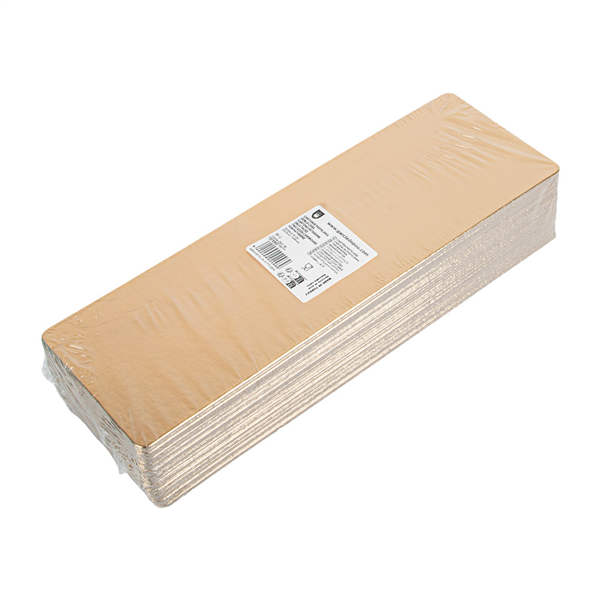 CARTONS PÂTISSERIE DEUX FACES  950 G/M2 33,95x11,16 CM OR/NOIR CARTON (50 UNITÉ)