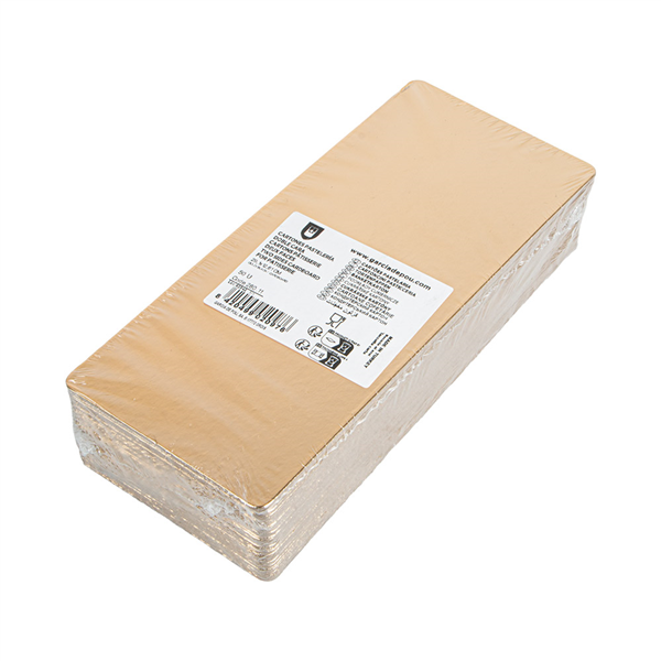 CARTONS PÂTISSERIE DEUX FACES  950 G/M2 29,1x12,61 CM OR/NOIR CARTON (50 UNITÉ)