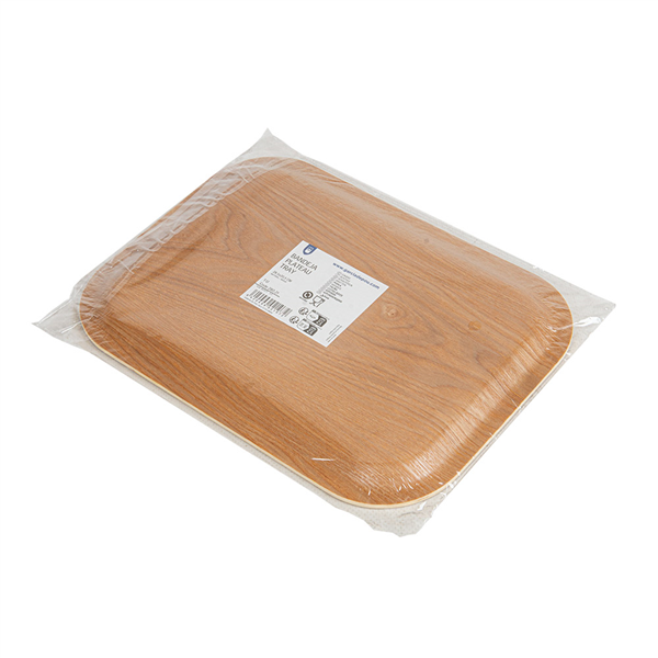 PLATEAU WOOD  28,5x20,5 CM NATUREL BOIS (1 UNITÉ)