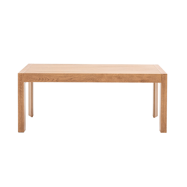 SET LOUNGE 4 PLACES AVEC TABLE SUPRA-TEK   BOIS ALUMINIUM (1 UNITÉ)