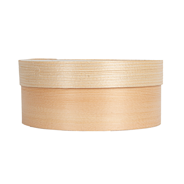MINI BOÎTES CYLIND. COUVERCLE+CAPSULE WOOD 365 ML Ø 10,4x4,2 CM NATUREL BOIS (100 UNITÉ)