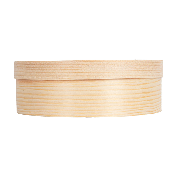 MINI BOÎTES CYLIND. COUVERCLE+CAPSULE WOOD 940 ML Ø 15,5x5 CM NATUREL BOIS (100 UNITÉ)