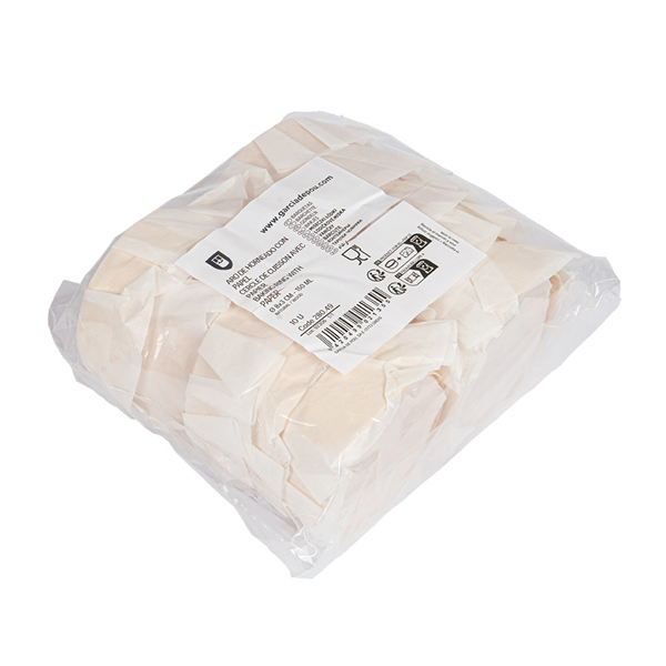 ANNEAU DE CUISSON AVEC PAPIER SILICONÉ WOOD 150 ML Ø 8x3 CM NATUREL BOIS (100 UNITÉ)