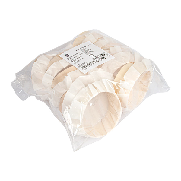 ANNEAU DE CUISSON AVEC PAPIER SILICONÉ WOOD 545 ML Ø 11,8x5 CM NATUREL BOIS (100 UNITÉ)