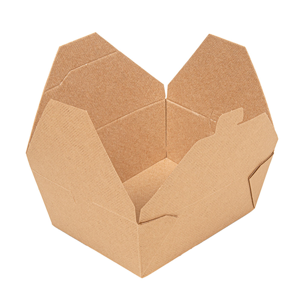 BOÎTES AMÉRICAINES POUR CUISSON THEPACK 1350 ML 240 G/M2 15,2x12,1x6,5 CM NATUREL CARTON NANO-MICRO (300 UNITÉ)