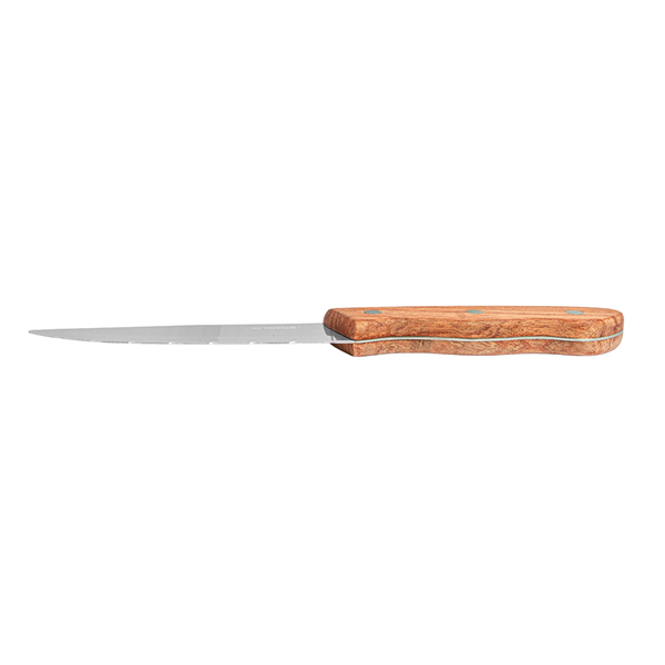 COUTEAUX À VIANDE - MANCHE EN BOIS ARTINOX  24,6 CM ARGENTE INOX (12 UNITÉ)
