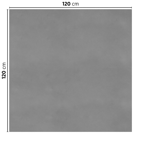 SETS DE TABLE PLIAGE M SPUNBOND  60 G/M2 120x120 CM GRIS PP (200 UNITÉ)