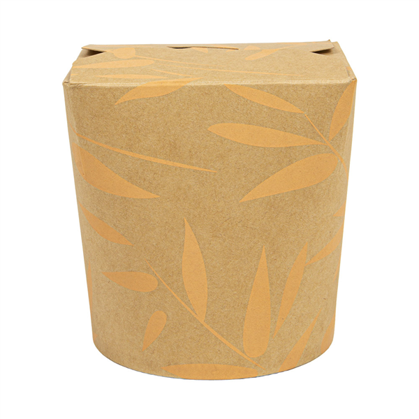 RÉCIPIENTS MULTIUSAGES MICRO-ONDABLES FEEL GREEN 480 ML 280 +18 PE G/M2 Ø8,3x9,8 CM MARRON CARTON (50 UNITÉ)