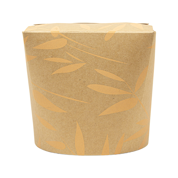 RÉCIPIENTS MULTIUSAGES MICRO-ONDABLES FEEL GREEN 780 ML 280 +18 PE G/M2 Ø9,3x9,8 CM MARRON CARTON (50 UNITÉ)