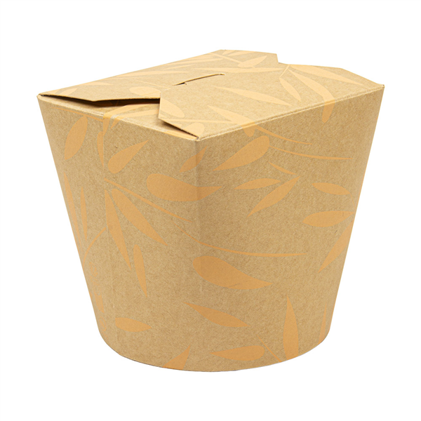 RÉCIPIENTS MULTIUSAGES MICRO-ONDABLES FEEL GREEN 780 ML 280 +18 PE G/M2 Ø9,3x9,8 CM MARRON CARTON (50 UNITÉ)