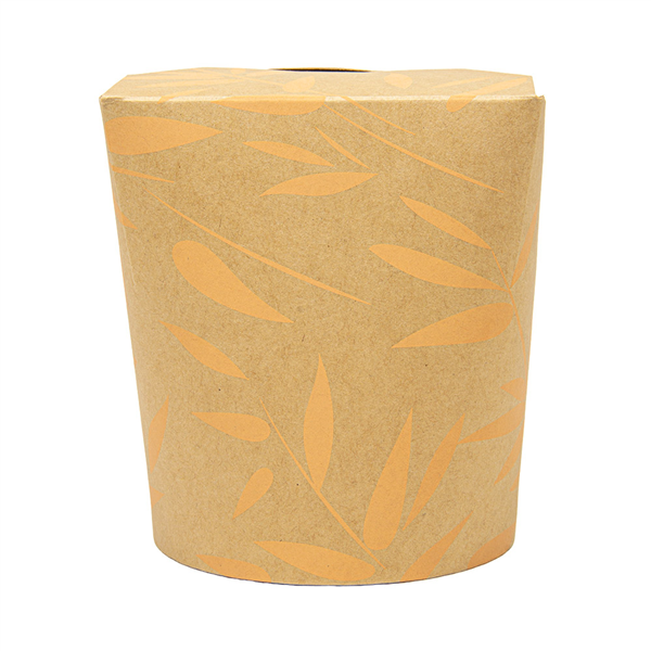 RÉCIPIENTS MULTIUSAGES MICRO-ONDABLES FEEL GREEN 960 ML 280 +18 PE G/M2 Ø9,3x11,5 CM MARRON CARTON (50 UNITÉ)