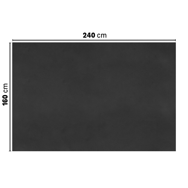 SETS DE TABLE PLIAGE M SPUNBOND  60 G/M2 160 x 240 CM NOIR PP (40 UNITÉ)