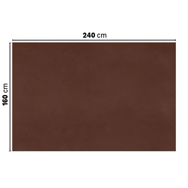 SETS DE TABLE PLIAGE M SPUNBOND  60 G/M2 160 x 240 CM CHOCOLAT PP (40 UNITÉ)