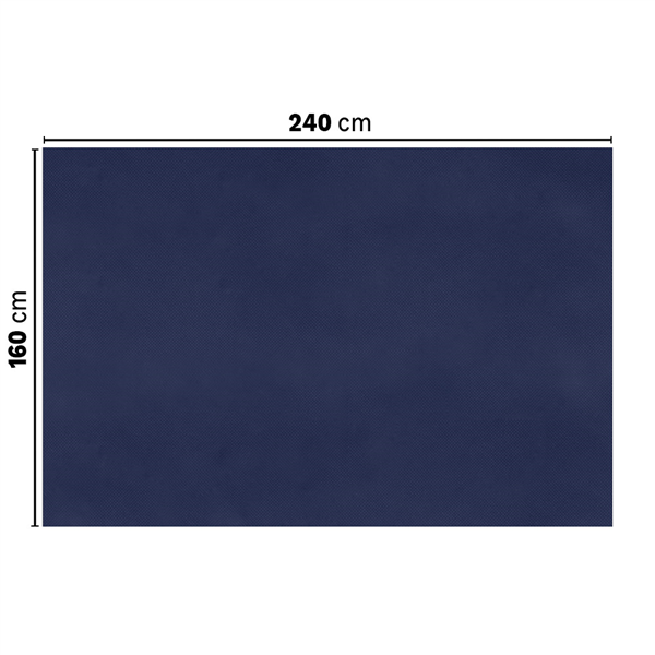 SETS DE TABLE PLIAGE M SPUNBOND  60 G/M2 160 x 240 CM BLEU MARINE PP (40 UNITÉ)