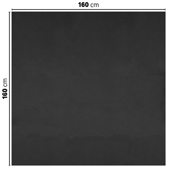 SETS DE TABLE PLIAGE M SPUNBOND  60 G/M2 160 x 160CM NOIR PP (40 UNITÉ)