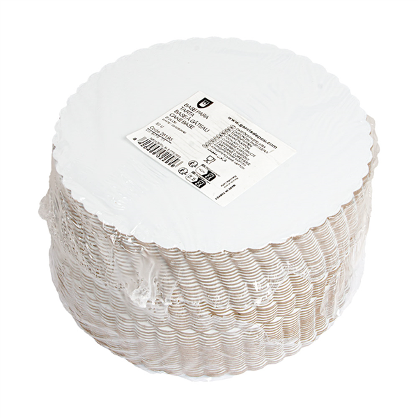 BASE À GÂTEAU  1780 G/M2 Ø 24,8 CM BLANC CARTON (50 UNITÉ)