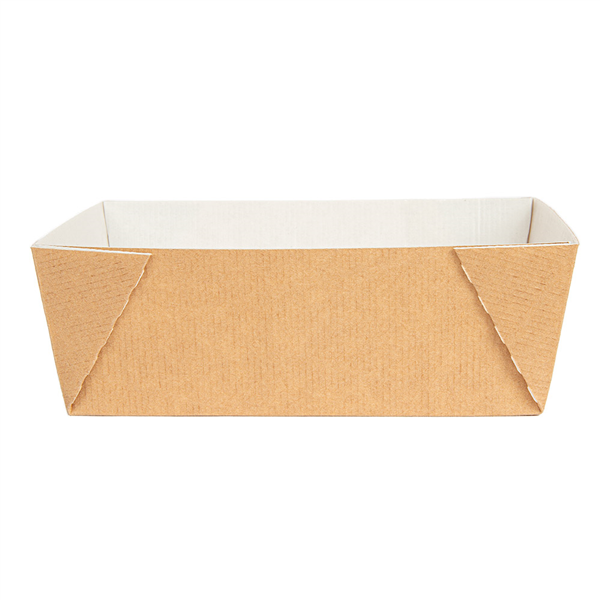 BOÎTES ANTI-GRAISSE POUR SANDWICH THEPACK  10,5x6x5,5CM MARRON CARTON NANO-MICRO (1000 UNITÉ)