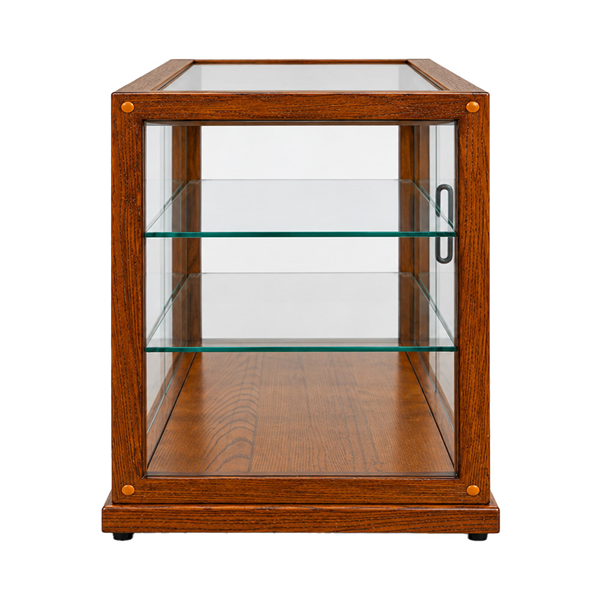 PRÉSENTOIR POUR BUFFET 3 ÉTAGES   112x49,5x60 CM BOIS + VERRE (1 UNITÉ)