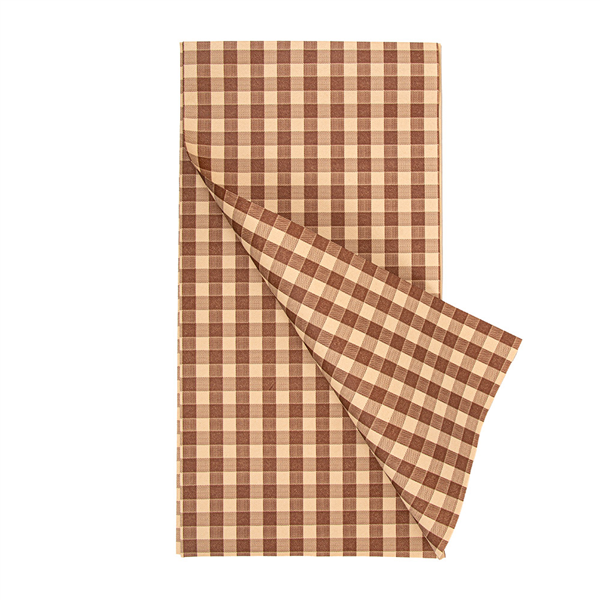 NAPPES PLIAGE M "VICHY" 55 G/M2 120x120 CM NATUREL AIRLAID (200 UNITÉ)