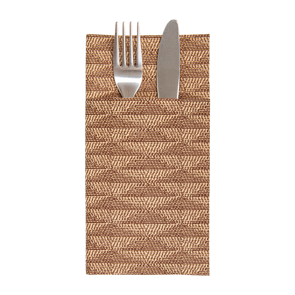 SERVIETTES KANGOUROU "MIST" 55 G/M2 40x40 CM NATUREL AIRLAID (700 UNITÉ)