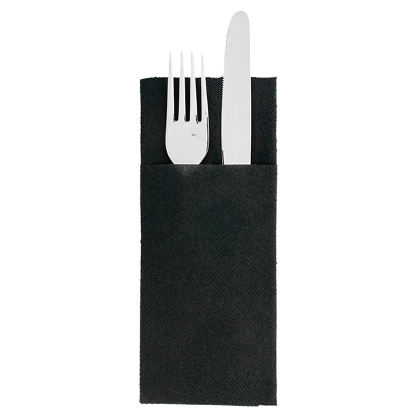 SERVIETTES "CANGURITO" PLUS  55 G/M2 33x45 CM NOIR AIRLAID (720 UNITÉ)
