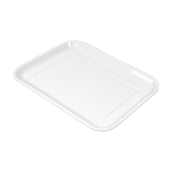 PLATEAUX RECTANGULAIRES ASAMI WARE  32,5x26,5x2,2 CM BLANC MÉLAMINE (4 UNITÉ)