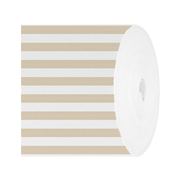 TÊTE-À-TÊTE PRÉDECOUPÉ 120CM (20 FEU.) LIKE LINEN "LINES" 70 G/M2 0,40x24 M SABLE SPUNLACE (6 UNITÉ)