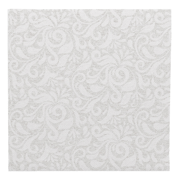 SERVIETTES LIKE LINEN "DAMASCO" 70 G/M2 40x40 CM BLANC SPUNLACE (600 UNITÉ)