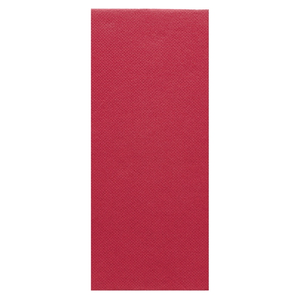 SERVIETTES ECOLABEL P. 1/8 SLIM DOUBLE POINT  18 G/M2 33x40 CM BORDEAUX OUATE (1400 UNITÉ)