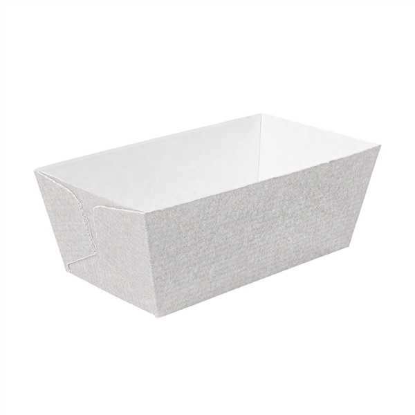 MOULES CUISSON PÂTISSERIE  230 G/M2 11,5x6,5x5 CM BLANC KRAFT (300 UNITÉ)