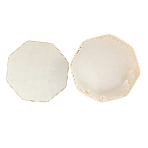 BOÎTES HEXAGONALES COUVERCLE + CAPSULE WOOD 560 ML 14,5x14,5x4,5 CM NATUREL BOIS (100 UNITÉ)