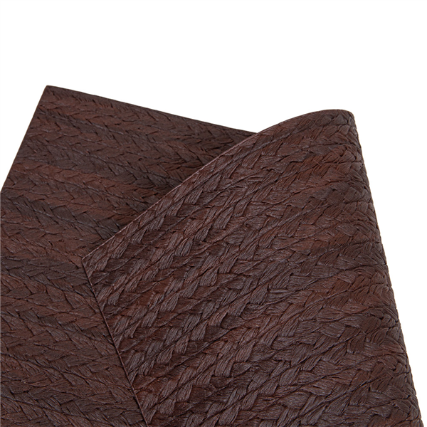 SETS DE TABLE TRESSÉS   43x30 CM MARRON FONCÉ PU (12 UNITÉ)