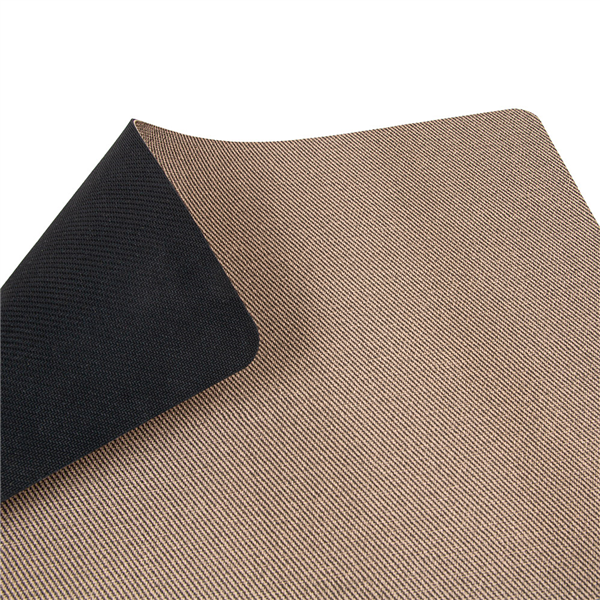 SETS DE TABLE   43x30 CM BEIGE PU + CAOUTCHOUC (12 UNITÉ)