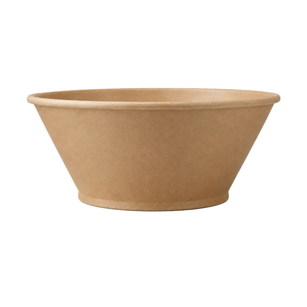 BOLS CONIQUES  1300 ML - 44 oz 330 + 18 PP G/M2 Ø 20/9,8x8 CM NATUREL KRAFT (300 UNITÉ)