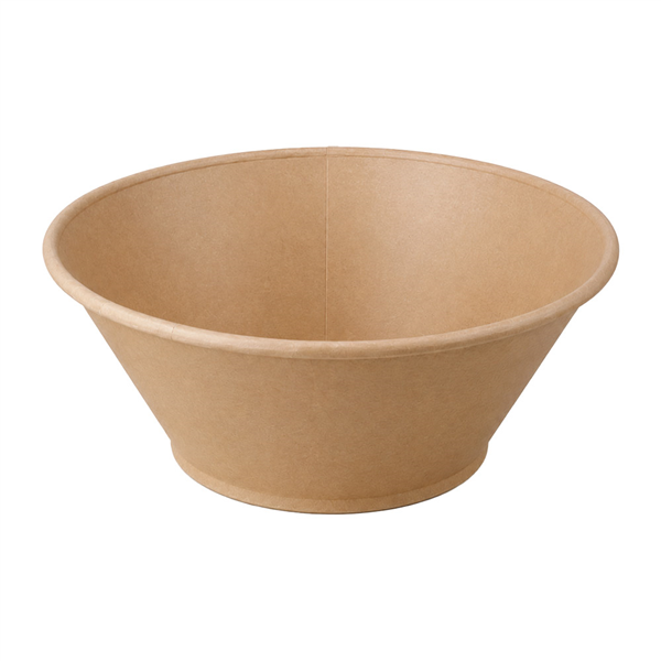BOLS CONIQUES  1300 ML - 44 oz 330 + 18 PP G/M2 Ø 20/9,8x8 CM NATUREL KRAFT (300 UNITÉ)