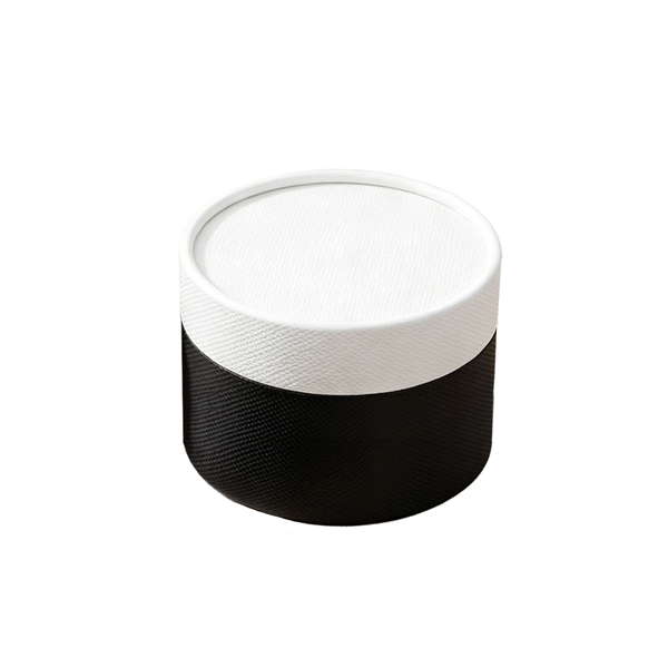 MINI BOÎTES COUVERCLE+ CAPSULE  150 ML 1505 G/M2 Ø 8,5x5,5 CM NOIRE/BLANC CARTON (240 UNITÉ)