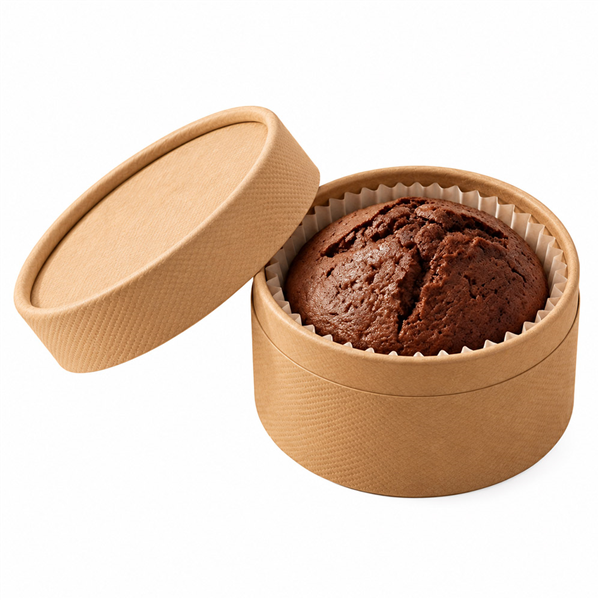 MINI BOÎTES COUVERCLE+ CAPSULE  475 ML 1505 G/M2 Ø 13x7 CM NATUREL CARTON (60 UNITÉ)