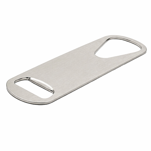 DÉCAPSULEUR BOUTEILLES PLAT   18 CM ARGENTE INOX (1 UNITÉ)
