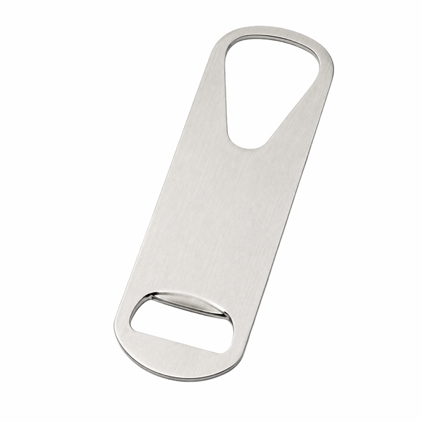DÉCAPSULEUR BOUTEILLES PLAT   18 CM ARGENTE INOX (1 UNITÉ)