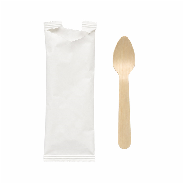 CUILLÈRES À CAFÉ EN SACHET WOOD  11 CM NATUREL BOIS (100 UNITÉ)
