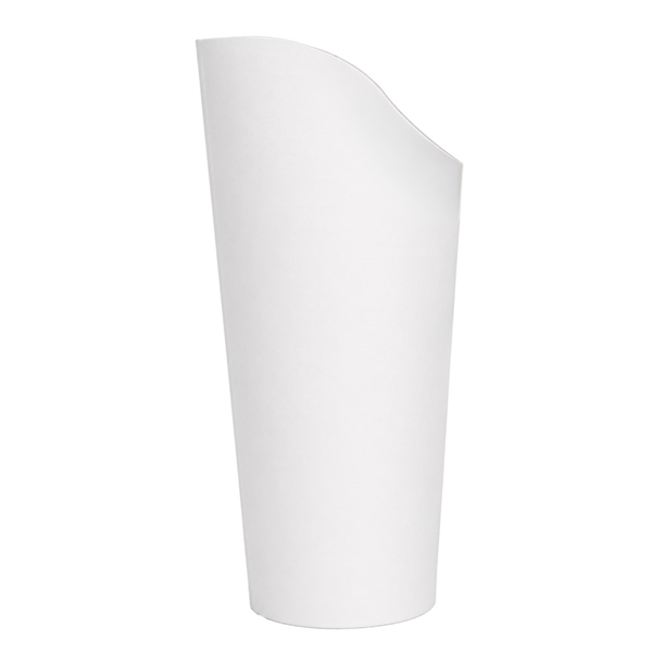 GOBELETS À FRITES OUVERTS  22 OZ - 660 ML 250 + 20 PE G/M2 Ø8,5x18/14 CM BLANC CARTON (1000 UNITÉ)