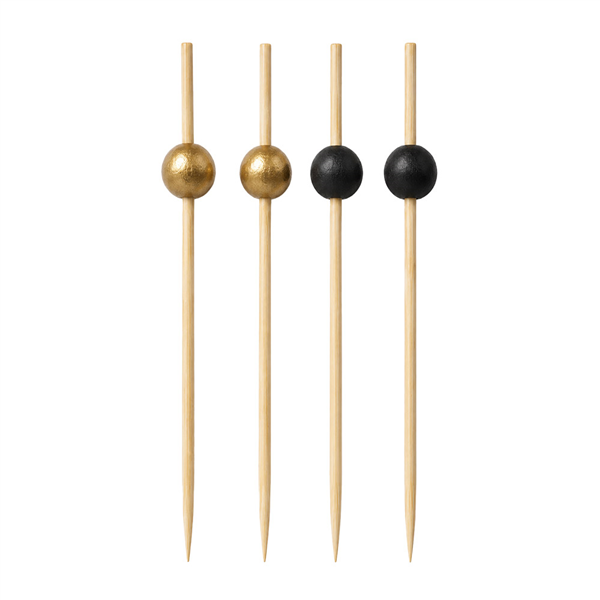 ASSORTIMENT DE PICS À BOULE BAMBOO  Ø 1x12 CM NATUREL BAMBOU (100 UNITÉ)