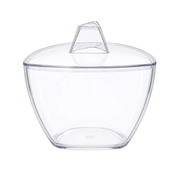 EMBALLAGES APÉRITIFS AVEC COUVERCLE   6,8x6,7x6,3 CM TRANSPARENT PS (288 UNITÉ)