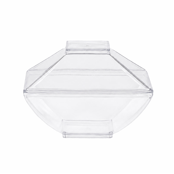 EMBALLAGES APÉRITIFS AVEC COUVERCLE   9,5x6,7x6,5 CM TRANSPARENT PS (288 UNITÉ)